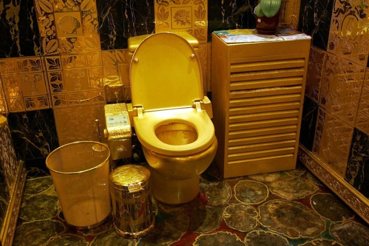 Gold-plated Toilet